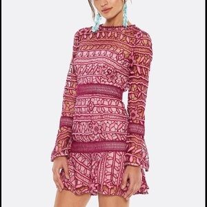 La Maison Talulah Pink Lace Formal Dress
